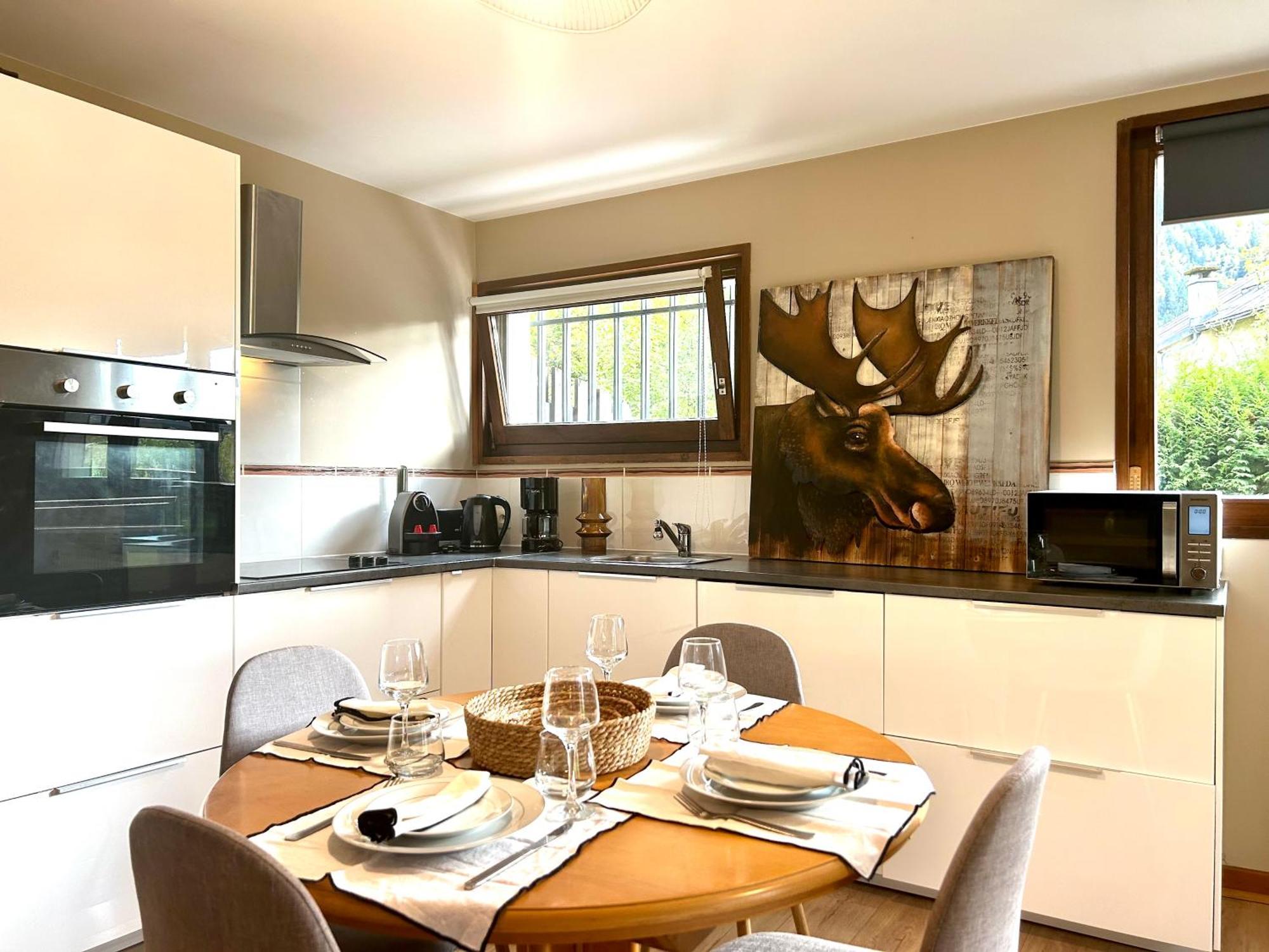Appartement Style Chalet Avec Grande Terrasse Et Parking Prive Chamonix Exteriér fotografie