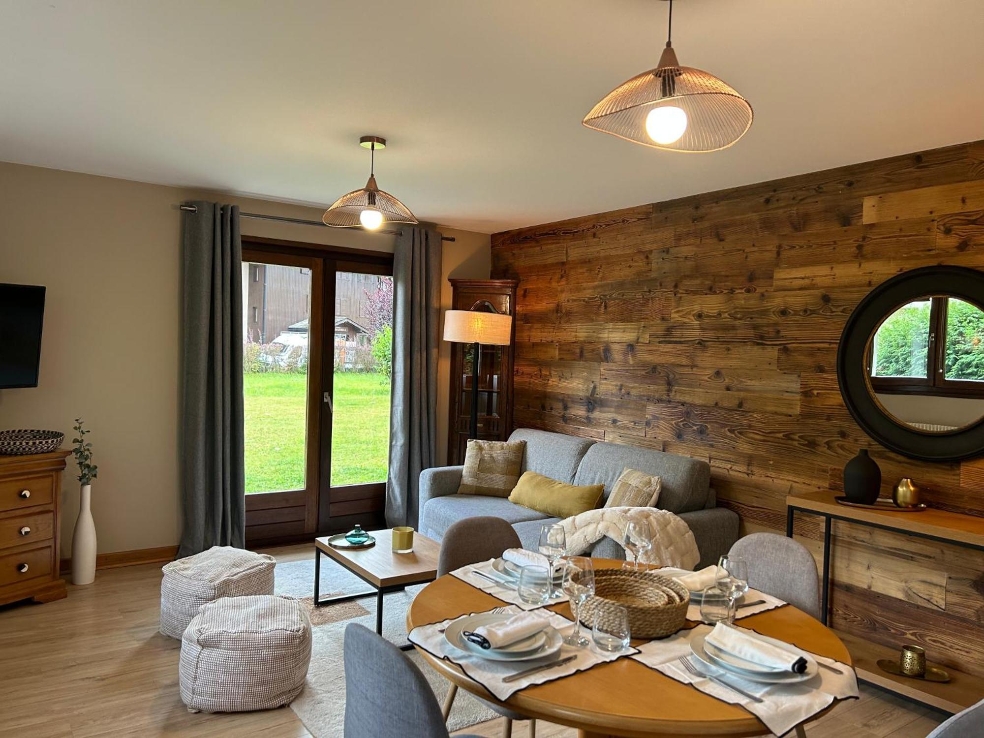 Appartement Style Chalet Avec Grande Terrasse Et Parking Prive Chamonix Exteriér fotografie
